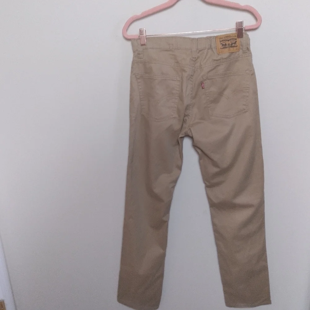 Levi's Men's 511 Slim Khaki Tan Adjustable Waist Casual Pants Size 29 x 31 - Picture 3 of 14